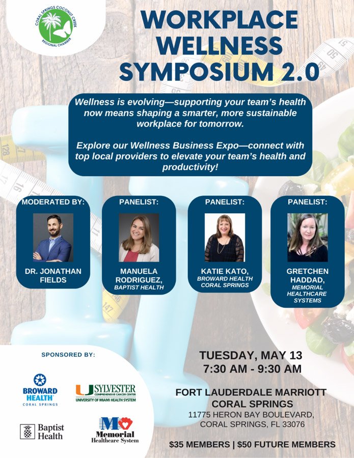 Functional Medicine Dr Fields moderating Coral Springs Chamber Event